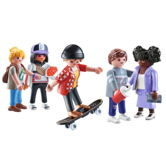 Figurák és kiegészítők építőkockákhoz 54 darabos Playmobil My Figures City Life 71401