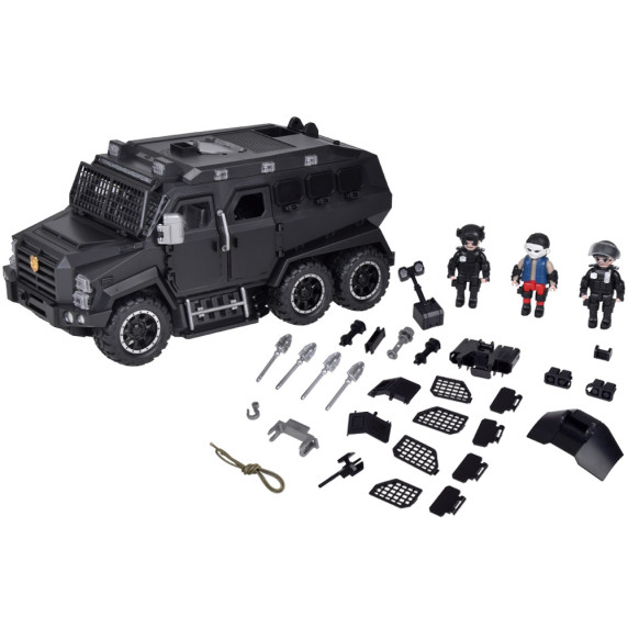 Játék rendőrkészlet tartozékokkal Inlea4Fun CITY SWAT CAR