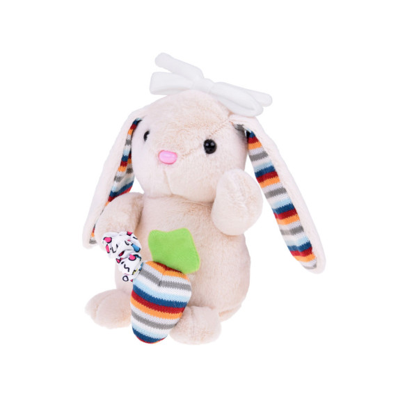 Iepuraș de pluș cu cutie muzicală Inlea4Fun BABY'S GOOD PARTNER