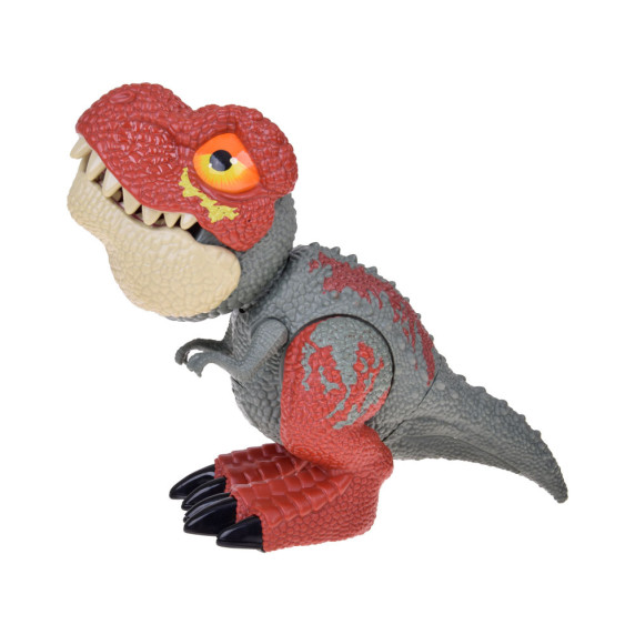 Figúrka Tyrannosaurus Rex so zvukovými a svetelnými efektmi Inlea4Fun DINOSAURS - červený