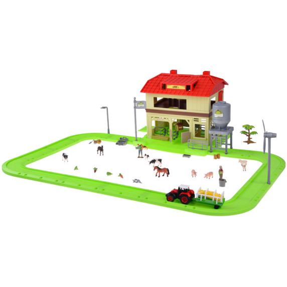 Detská farma, stodola, traktor, figúrky a príslušenstvo 109 prvkov FARM ANIMALS