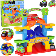 Špirálová dráha s autíčkami 19 dielov BUILDER TRACK Launch & Raceway - 