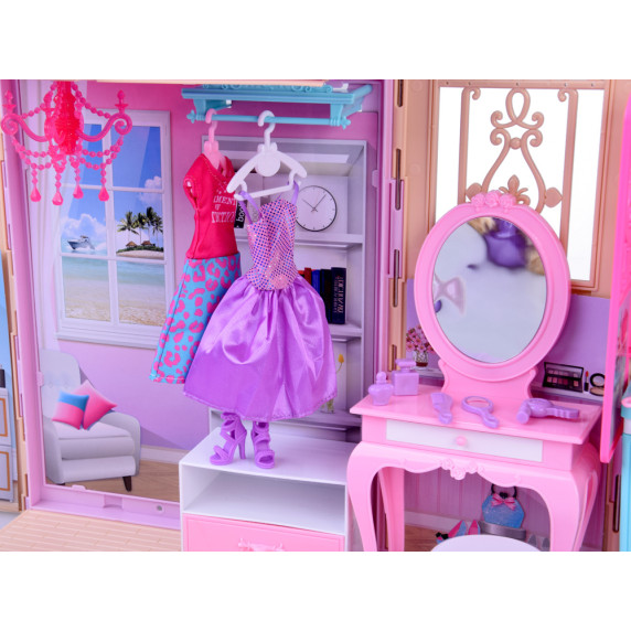 Casă pliabilă cu păpușă și accesorii – ANLILY COLLECTION Dream House