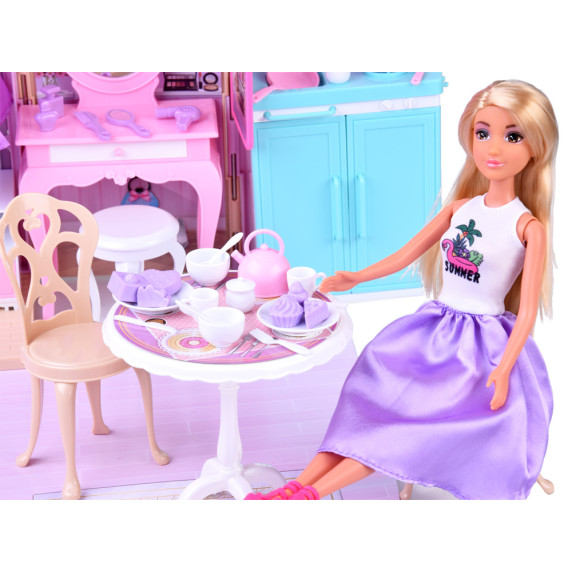 Casă pliabilă cu păpușă și accesorii – ANLILY COLLECTION Dream House