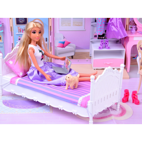 Casă pliabilă cu păpușă și accesorii – ANLILY COLLECTION Dream House