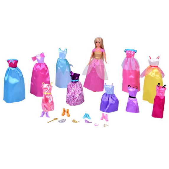 Păpușă prințesă Anlily cu 11 rochii și accesorii – PRINCESS DRESS UP