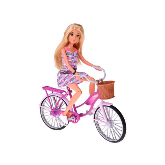 Păpușă Anlily turistă cu bicicletă și accesorii – CYCLING TRIP