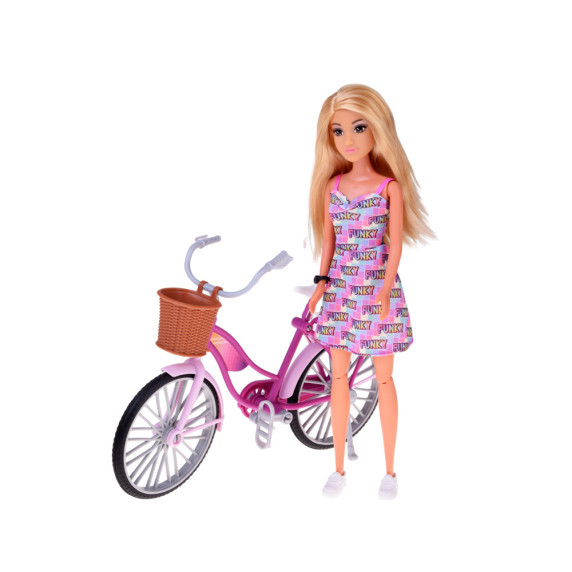 Păpușă Anlily turistă cu bicicletă și accesorii – CYCLING TRIP