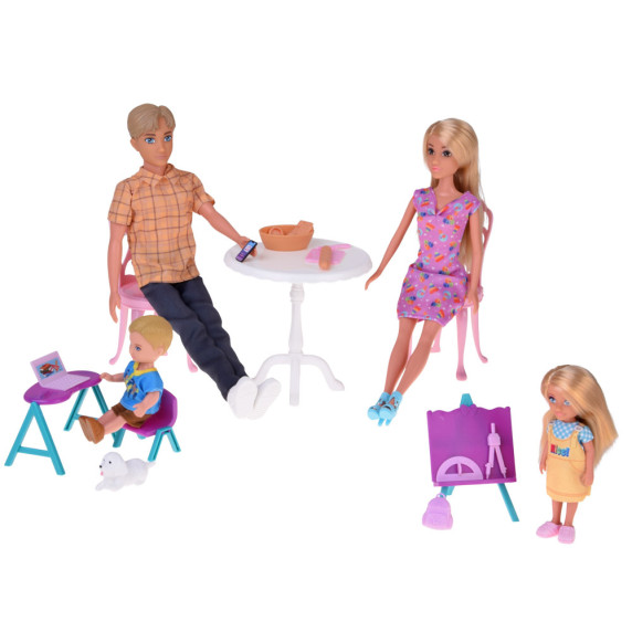 Nagy babakészlet kiegészítőkkel ANLILY COLLECTION Family Series