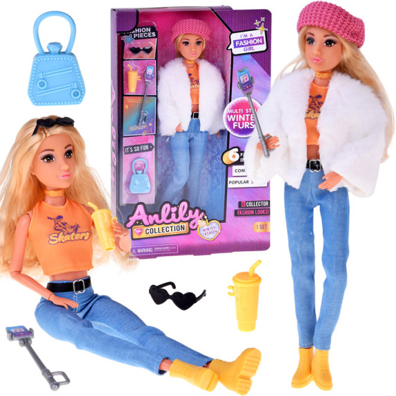 Păpușă Anlily influencer – WINTER FASHION