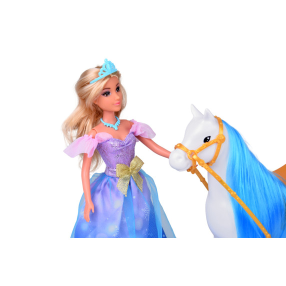 Hercegnő baba lóval és hintóval ANLILY COLLECTION Princess Carriage