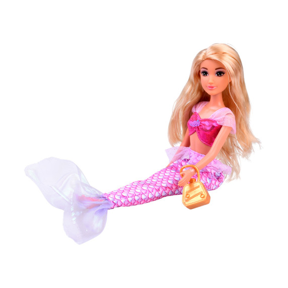 Păpușă Anlily 2 în 1 prințesă și sirenă cu accesorii - MERMAID SERIES