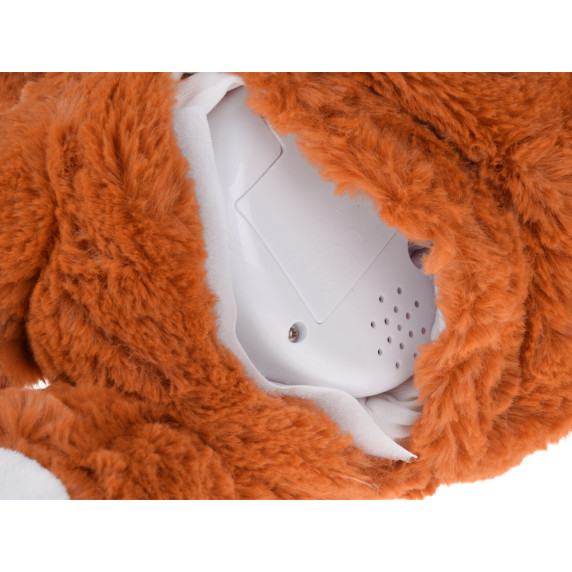 Plyšový hnedý medvedík s hviezdnym projektorom a melódiou BABY DOLL