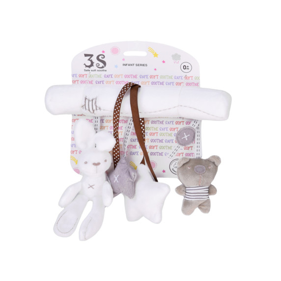 Babakocsira akasztható nyuszi alakú zenélő függődísz INFANT SERIES