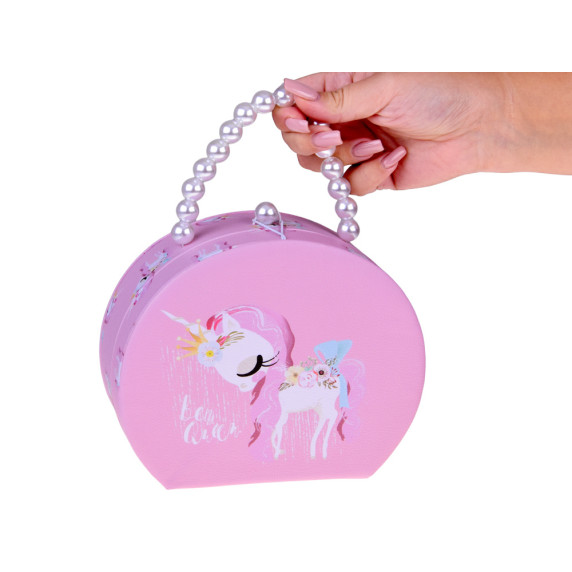 Šperkovnica z ekokože so zrkadlom a vlasovými doplnkami DREAM JEWELRY BOX