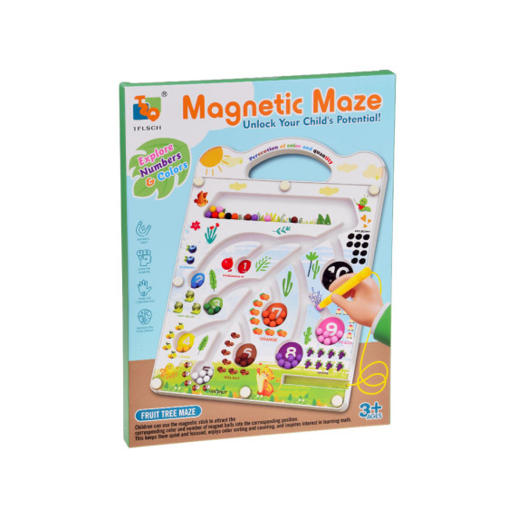 Vzdelávacia magnetická doska s bludiskom Inlea4Fun MAGNETIC MAZE