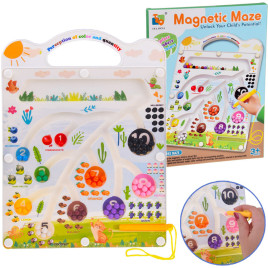 Vzdelávacia magnetická doska s bludiskom Inlea4Fun MAGNETIC MAZE - 