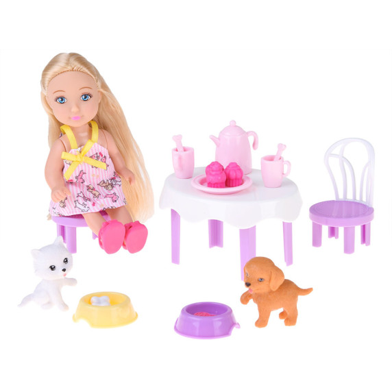 Păpușă Ankiki Pet Party cu animale de companie  - 32 buc  - ANKIKI PET PARTY