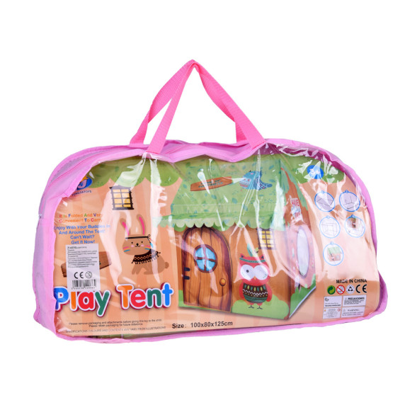 Cort de joacă pentru copii, căsuță pliabilă „Prietenii din pădure” Inlea4Fun PLAY TENT