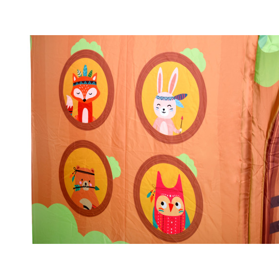 Cort de joacă pentru copii, căsuță pliabilă „Prietenii din pădure” Inlea4Fun PLAY TENT