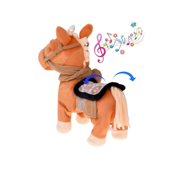 Interaktívny plyšový kôň MY PET HORSE - svetlohnedý