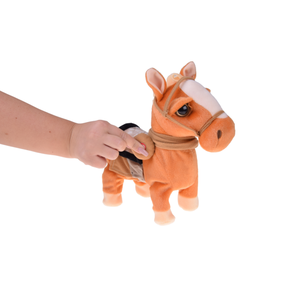 Interaktívny plyšový kôň MY PET HORSE - svetlohnedý