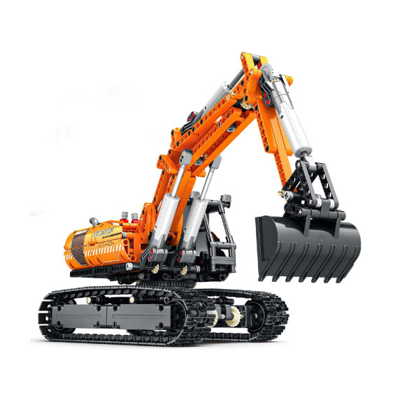 EXCAVATOR cu telecomandă, set de construcție cu 1106 piese