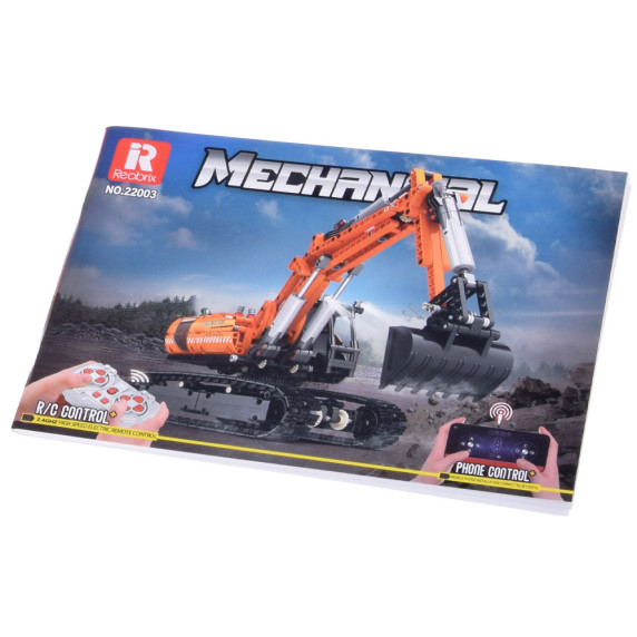 EXCAVATOR cu telecomandă, set de construcție cu 1106 piese