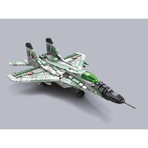 Set creativ de construcție pentru avion de vânătoare - MIG-29 1290 elemente