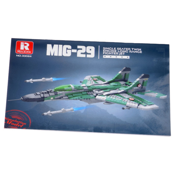 Set creativ de construcție pentru avion de vânătoare - MIG-29 1290 elemente