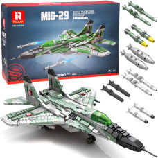 Set creativ de construcție pentru avion de vânătoare - MIG-29 1290 elemente - 