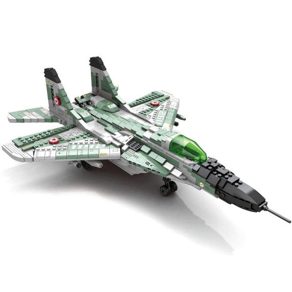 Set creativ de construcție pentru avion de vânătoare - MIG-29 1290 elemente
