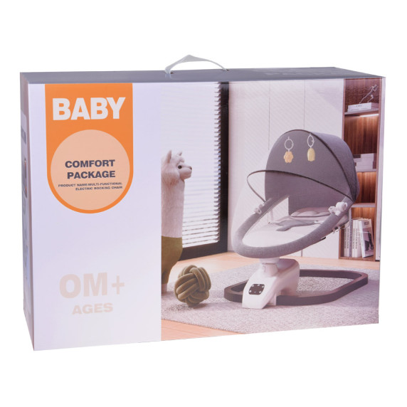 Baba hintafotel 3az1-ben szúnyoghálóval és távirányítóval Inlea4Fun BABY