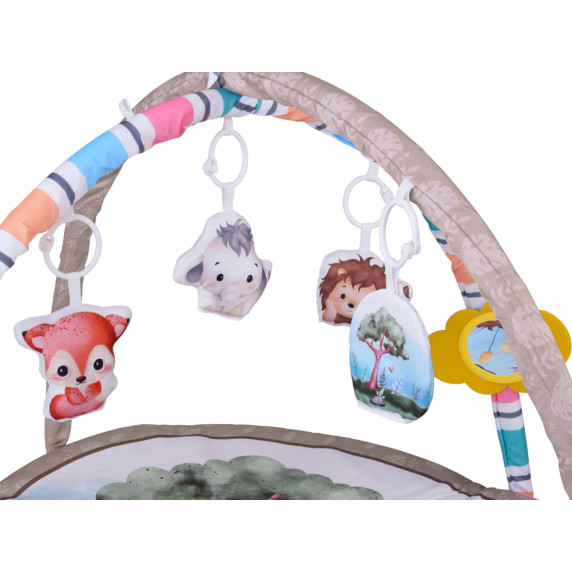 Farebná vzdelávacia podložka so zvieratkami BABY PLAY GYM