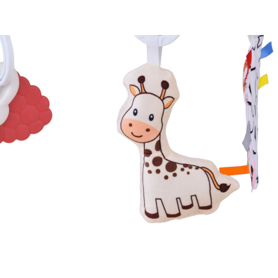 Oktató játszószőnyeg kontrasztos könyvvel BABY PLAY GYM - Bézs