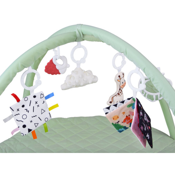 Vzdelávacia podložka s kontrastnou knižkou BABY PLAY GYM