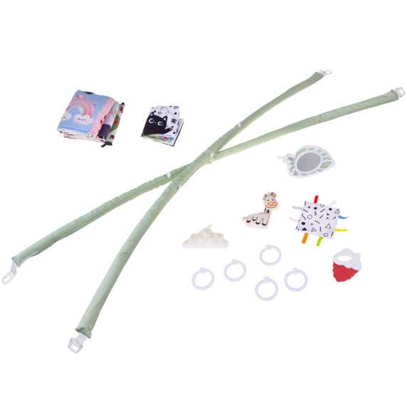 Vzdelávacia podložka s kontrastnou knižkou BABY PLAY GYM