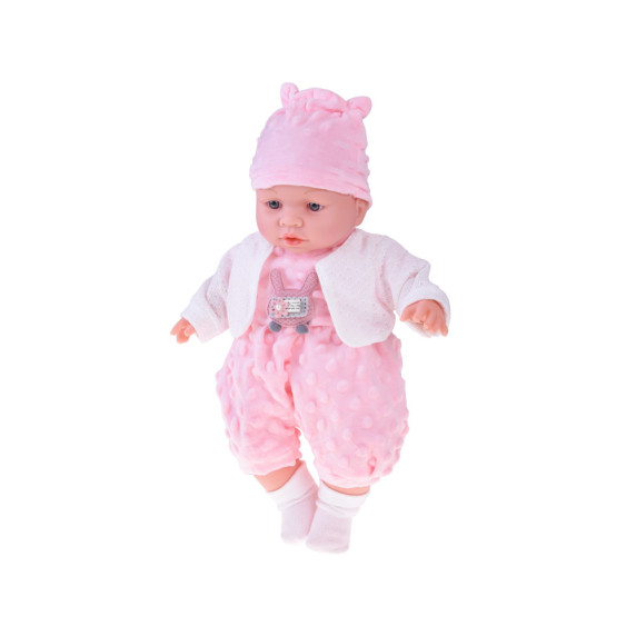 Păpușă interactivă în salopetă roz 40 cm – MAY MAY BABY