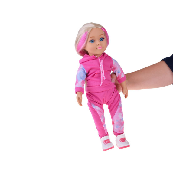Játékbaba rózsaszín sportos öltözékben 48 cm MAYMAY GIRL