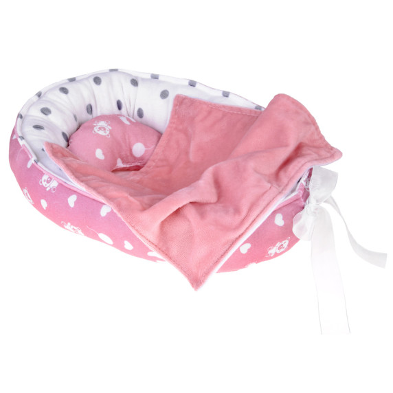 Păpușă bebeluș cu pătuț și accesori - LOVELY BABY