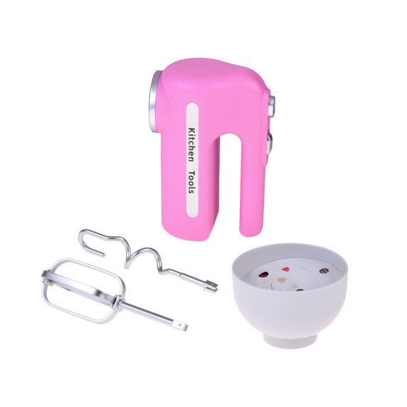 Mixer interactiv cu bol și două accesorii Inlea4Fun FOOD MIXER - roz