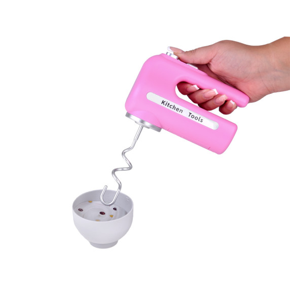 Mixer interactiv cu bol și două accesorii Inlea4Fun FOOD MIXER - roz