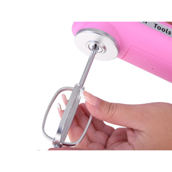 Mixer interactiv cu bol și două accesorii Inlea4Fun FOOD MIXER - roz