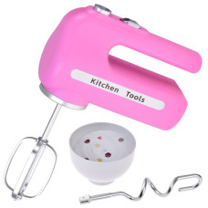 Mixer interactiv cu bol și două accesorii Inlea4Fun FOOD MIXER - roz - 