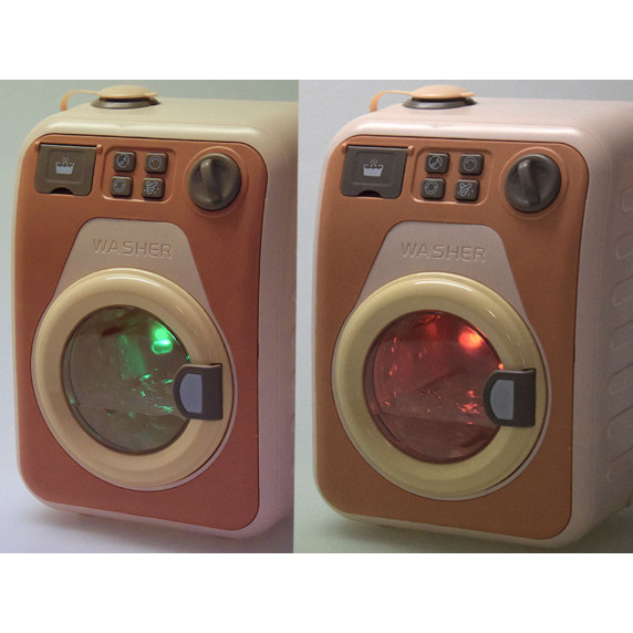 Interaktívna práčka so sušičkou a príslušenstvom 2v1 ROLLER WASHING MACHINE - oranžová