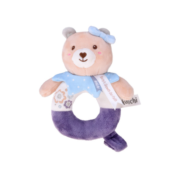 Plyšová hrkálka v tvare medvedíka KAICHI My Sweet Bear