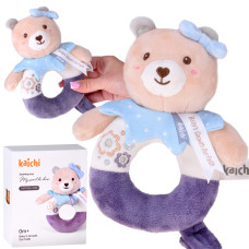 Plyšová hrkálka v tvare medvedíka KAICHI My Sweet Bear - 
