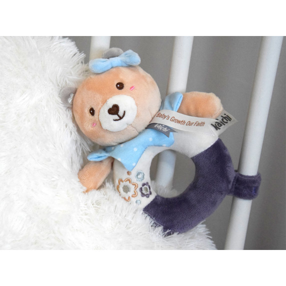 Plyšová hrkálka v tvare medvedíka KAICHI My Sweet Bear