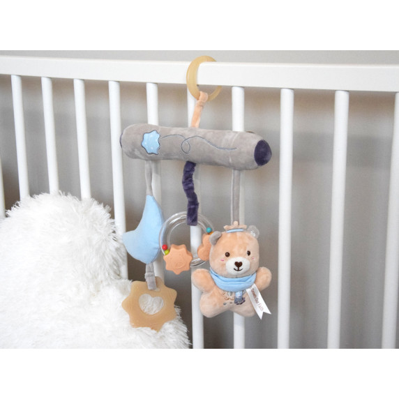 Prívesok na postieľku s hryzátkom a medvedíkom KAICHI My Sweet Bear