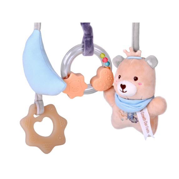 Prívesok na postieľku s hryzátkom a medvedíkom KAICHI My Sweet Bear